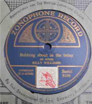 Billy Williams  / Harry Fay - Bobbing About In The Briny / In The Days That ...