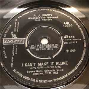 P.J. Proby - I Can't Make It Alone