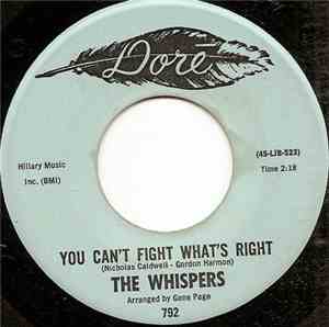 The Whispers - You Can't Fight What's Right