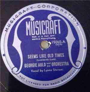 Georgie Auld And His Orchestra - Seems Like Old Times / Blue Moon