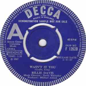 Billie Davis - Wasn't It You