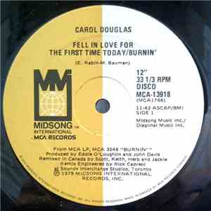 Carol Douglas - Fell In Love For The First Time Today / Burnin'