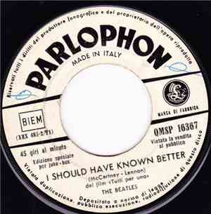 The Beatles - I Should Have Known Better / Tell Me Why