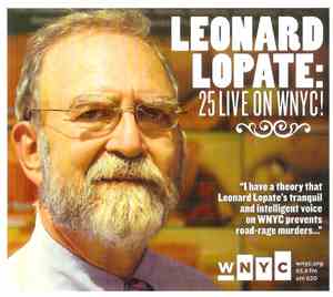 Leonard Lopate - 25 Live On WNYC!