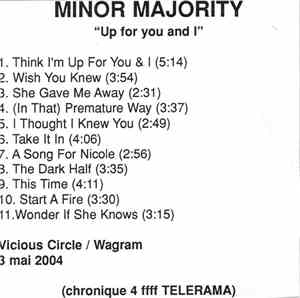 Minor Majority - Up For You And I