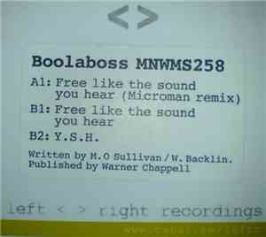 Boolaboss - Free Like The Sound You Hear