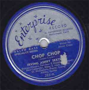 Irving Ashby Sextette - Chop Chop / Sweet 'N Easy Blues