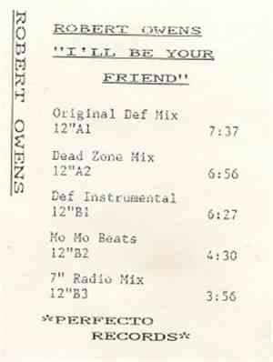 Robert Owens - I'll Be Your Friend