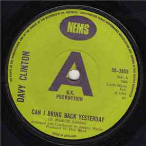 Davy Clinton - Can I Bring Back Yesterday