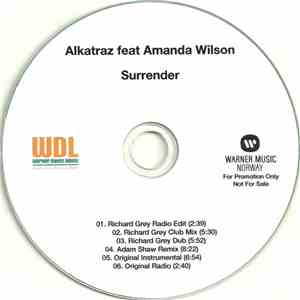 Alkatraz  Feat Amanda Wilson - Surrender