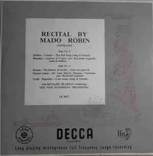 Mado Robin With Richard Blareau Conducting The New Symphony Orchestra - Rec ...