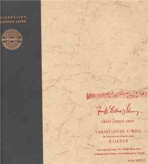 Ernst Ludwig Uray - Variationen In F-Moll Für Violine Und Klavier / 8 Liede ...