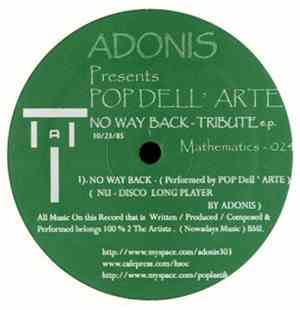 Adonis Presents Pop Dell' Arte - No Way Back - Tribute E.P.