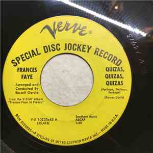 Frances Faye - Quizas, Quizas, Quizas / Frenesi