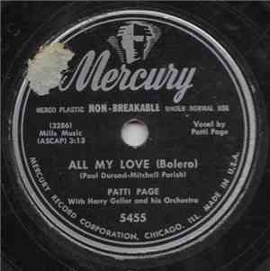 Patti Page With Harry Geller And His Orchestra - All My Love / Roses Remind ...