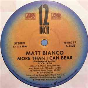 Matt Bianco - More Than I Can Bear