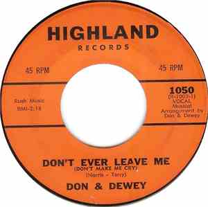 Don & Dewey - Don't Ever Leave Me / Heart Attack