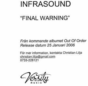 Infrasound  - Final Warning