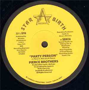 Pierce Brothers  - Party Person