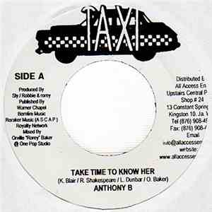 Anthony B / Jimmy Riley - Take Time To Know Her / Keep Rising