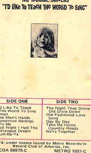 The Hillside Singers - I'd Like To Teach The World To Sing