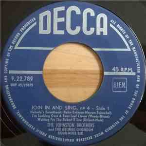 The Johnston Brothers, The George Chisholm Sour-Note Six - Join In And Sing ...