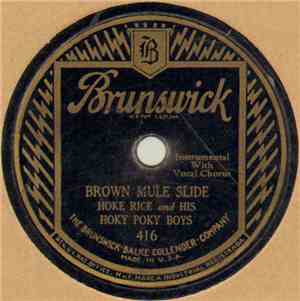 Hoke Rice And His Hoky Poky Boys - Brown Mule Slide / Georgia Jubilee