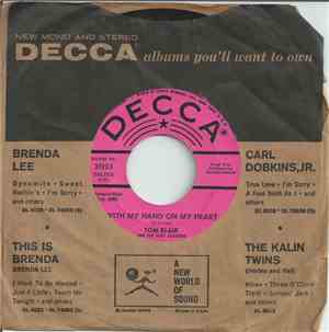 Tom Blair & The West Coasters - With My Hand On My Heart / West Coast