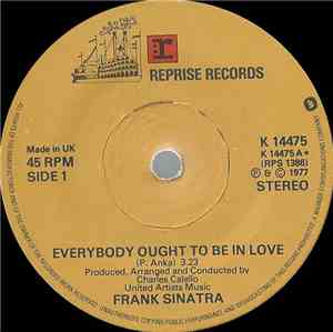Frank Sinatra - Everybody Ought To Be In Love
