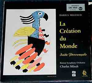Milhaud, Charles Munch, Boston Symphony Orchestra - La Création Du Monde -  ...