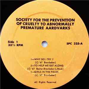 Society for the Prevention of Cruelty to Abnormally Premature Aardvarks - S ...