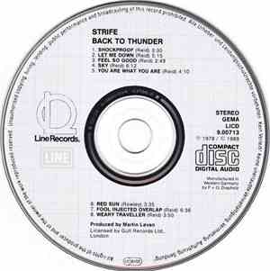 Strife  - Back To Thunder