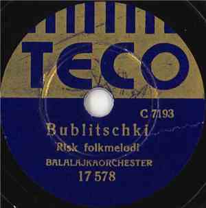 Unknown Artist - Bublitschki / Min Vackra Lilja Från Sevilja
