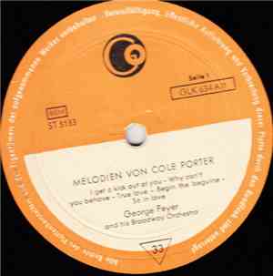Cole Porter - George Feyer And His Broadway Orchestra - Melodien Von Cole P ...