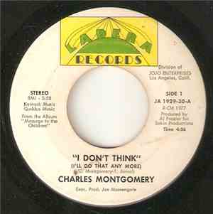 Charles Montgomery - I Don't Think (I'll Do That Any More)