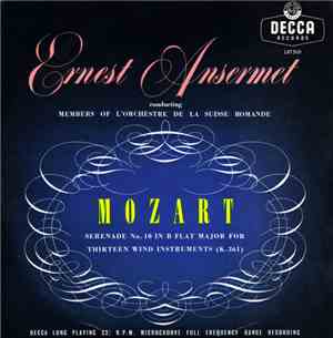 Ernest Ansermet Conducting Members Of L'Orchestre De La Suisse Romande, Moz ...