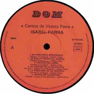 Isabel Parra - Cantos De Violeta Parra