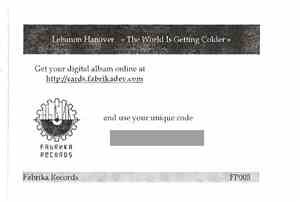 Lebanon Hanover - The World Is Getting Colder