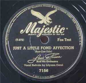 Louis Prima And His Orchestra - Just A Little Fond Affection / Waitin' For  ...
