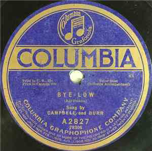 Campbell And Burr / Charles Harrison  - Bye - Low / I'll Always Be Waiting  ...