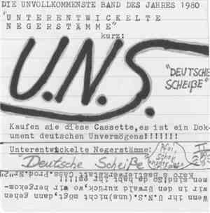 Unterentwickelte Negerstämme Kurz: U.N.S. - Deutsche Scheiße