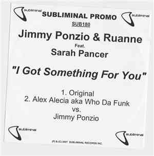 Jimmy Ponzio & Ruanne Feat. Sarah Tancer - I Got Something For You