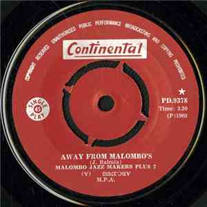 Malombo Jazz Makers Plus 2 - Away From Malombo's / Bahula Dithabeng