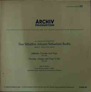Johann Sebastian Bach, Helmut Walcha - IX. Forschungsbereich / Das Schaffen ...
