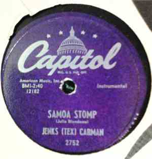 Jenks (Tex) Carman - Samoa Stomp / Sweet Luwanna