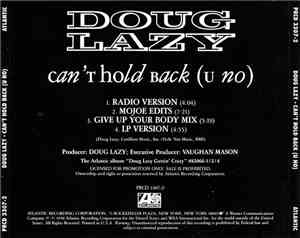 Doug Lazy - Can't Hold Back (U No)