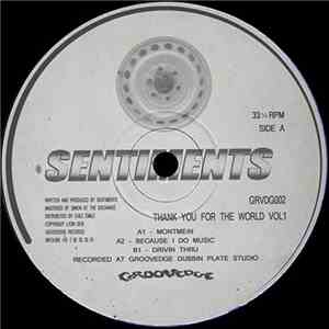 Sentiments  - Thank You For The World Vol1