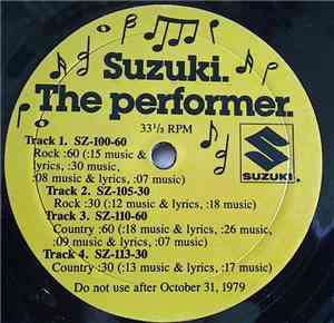Unknown Artist - Suzuki. The Performer.