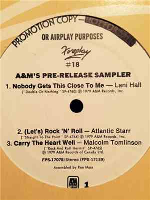 Various - Foreplay #18: A&M's Pre-Release Sampler