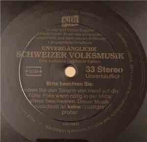 Various - Unvergängliche Schweizer Volksmusik